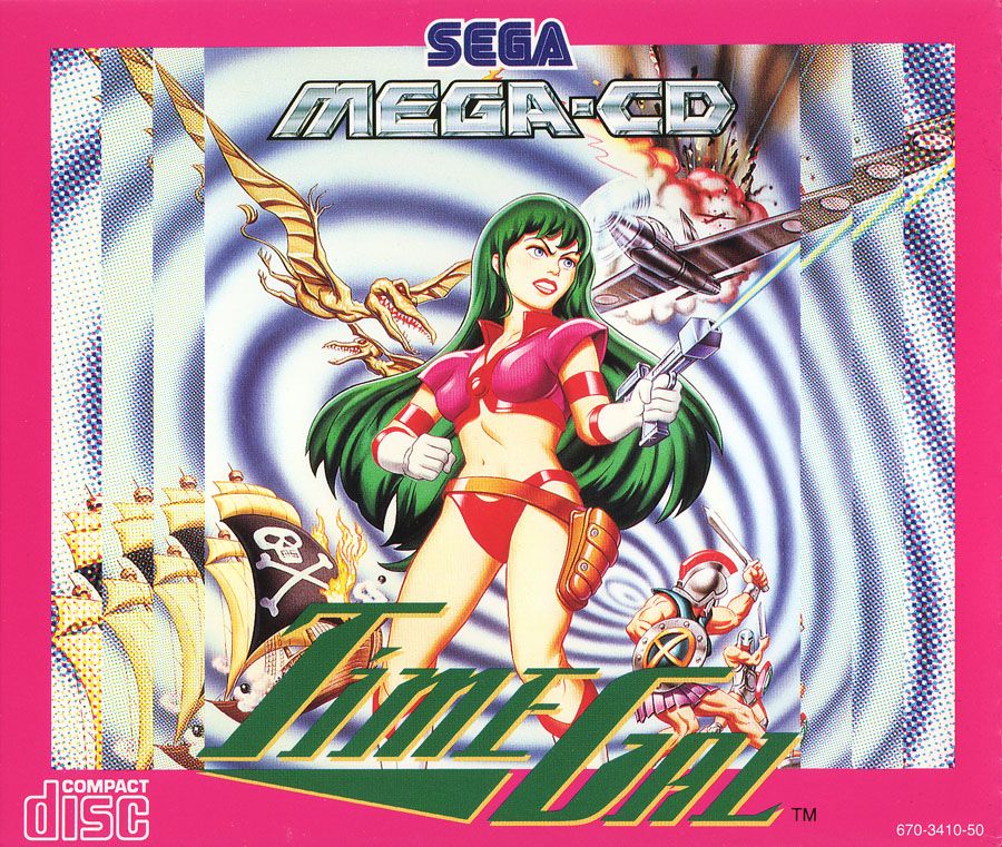 Time Gal box art for Sega CD